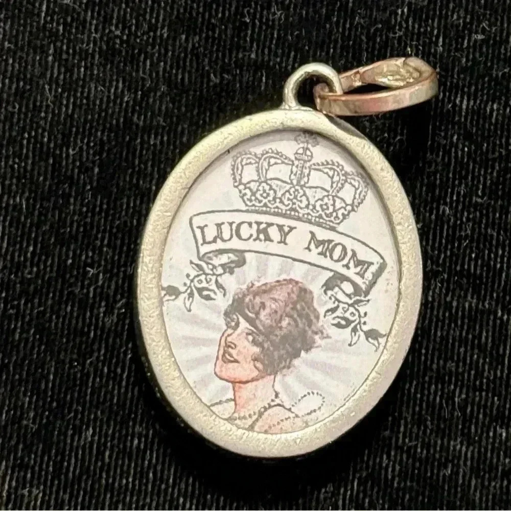 Pick Up Sticks Jewelry Proud Mama Charm.  Two sided.  Retired design.